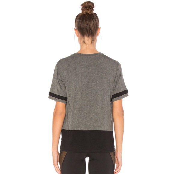 Body Language Remi Top in Charcoal and Black - Picture 3 of 3